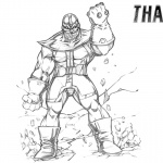 All Hail Thanos Coloring Pages by RtisticMayhem