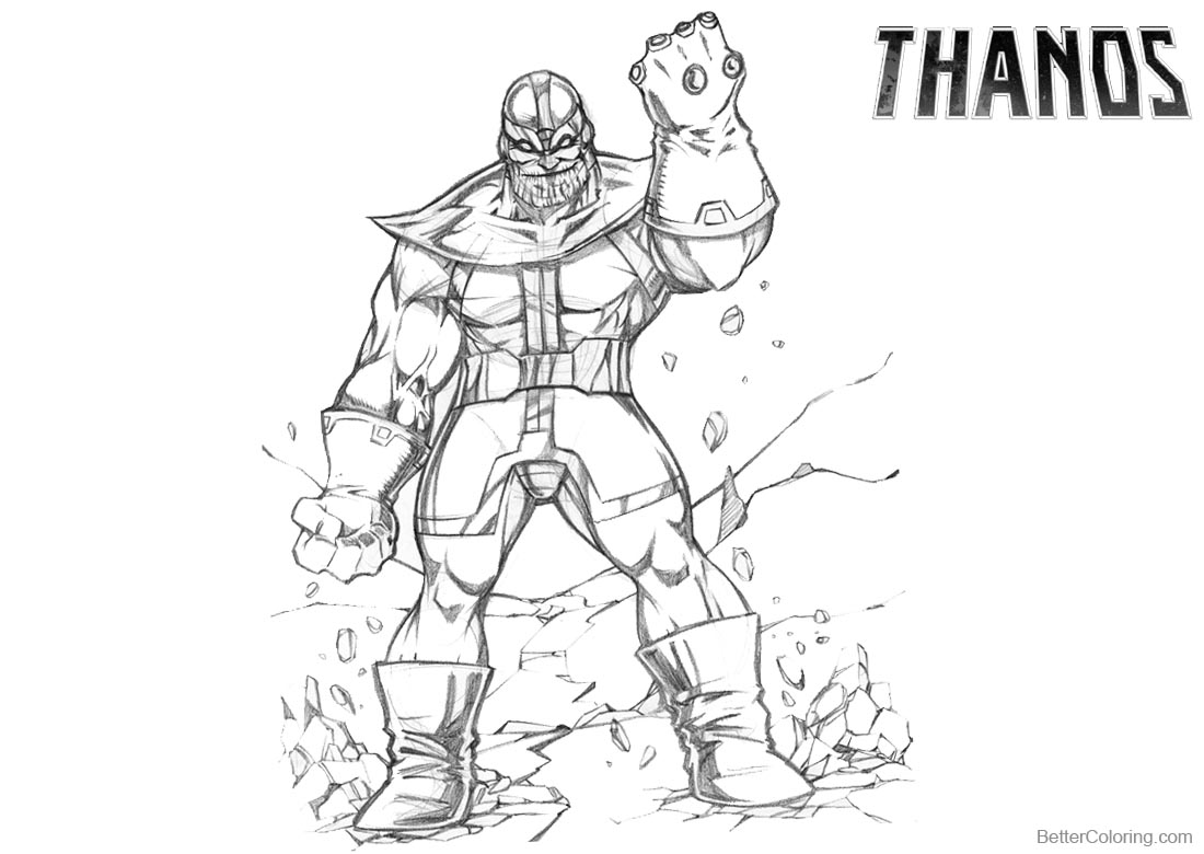 All Hail Thanos Coloring Pages by RtisticMayhem on printable for free