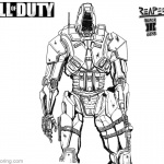 Call of Duty Coloring Pages Black OPS 3 Reaper
