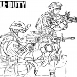 Call of Duty Coloring Pages Black Ops Sketch