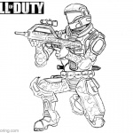 Call of Duty Coloring Pages Character