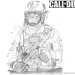 Call of Duty Coloring Pages Fan Art Picture