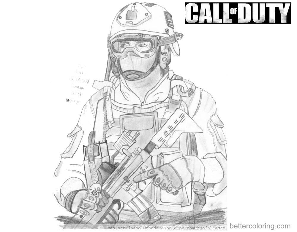 Call Of Duty Coloring Pages To Print Coloring Pages