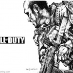 Call of Duty Coloring Pages Fan Art by Glen A Schofield