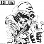 Call of Duty Coloring Pages Ghost by kopale