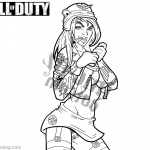 Call of Duty Coloring Pages Girl