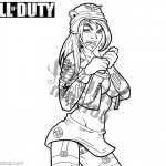 Call of Duty Coloring Pages Girl