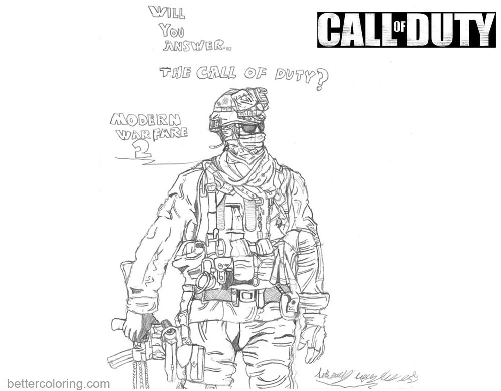 Как нарисовать call of duty