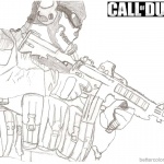 Call of Duty Coloring Pages Sketch