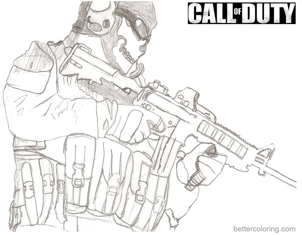 Как нарисовать call of duty