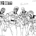 Call of Duty Coloring Pages Zombies