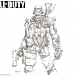 Call of Duty Ghost Coloring Pages