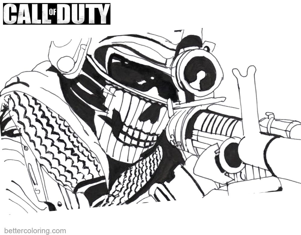 Call of Duty Coloring Page - Logo