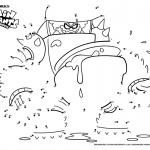 Captain Underpants Coloring Pages Connect the Dots by Number