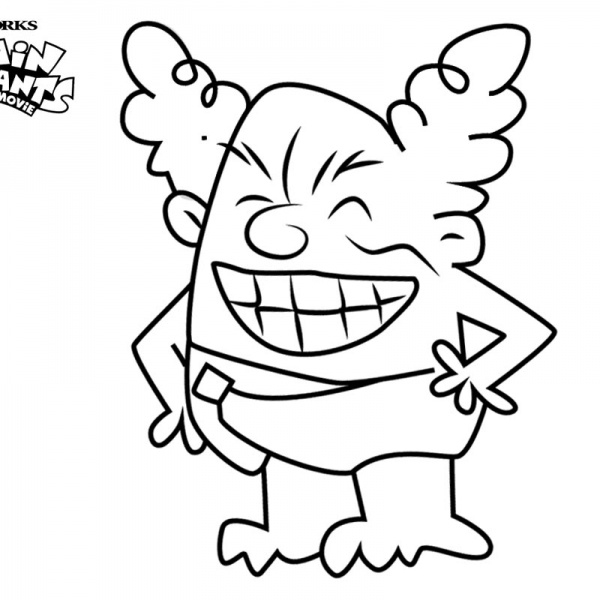 Captain Underpants Coloring Pages Flying - Free Printable Coloring Pages