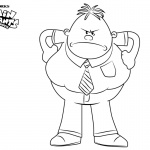 Captain Underpants Coloring Pages Mr Krupp