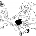 Captain Underpants Coloring Pages Play with George and Harold