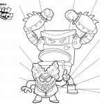 Captain Underpants Coloring Pages Turbo Toilet 2000 and Professor Poopypants