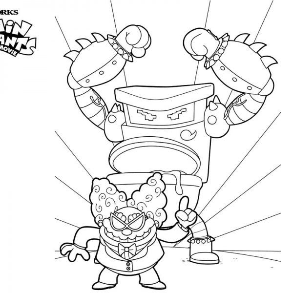 Captain Underpants Coloring Pages Happy Underwear Day - Free Printable