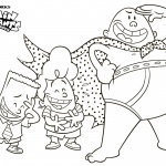 Captain Underpants Coloring Pages with George and Harold