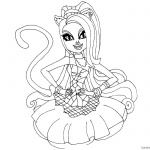 Catty Noir from Monster High Coloring Pages