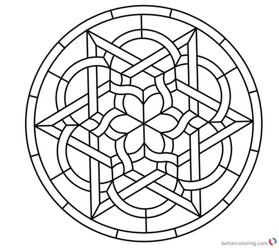 Celtic Knot Coloring Pages Round Stained Glass Panel Free Printable Celtic Knot Coloring Pages Round Stained Glass Panel Free Printable