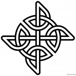 Celtic Knot Coloring Pages Simple Pattern