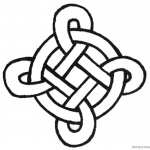 Celtic Knot Coloring Pages Simple Template