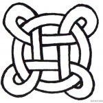 Celtic Knot Coloring Pages Simple for Kids