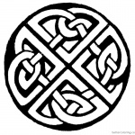 Celtic Knot Coloring Pages Sketch