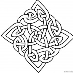 Celtic Knot Coloring Pages Square Pattern