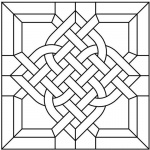 Celtic Knot Coloring Pages Stain Glass Pattern