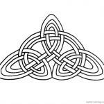 Celtic Knot Coloring Pages Triangle Pattern