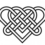 Celtic Knot Coloring Pages Wedding Heart for Love