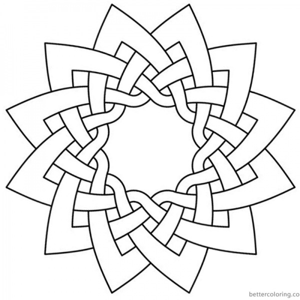 Celtic Knot Coloring Pages Wedding Heart for Love - Free Printable ...