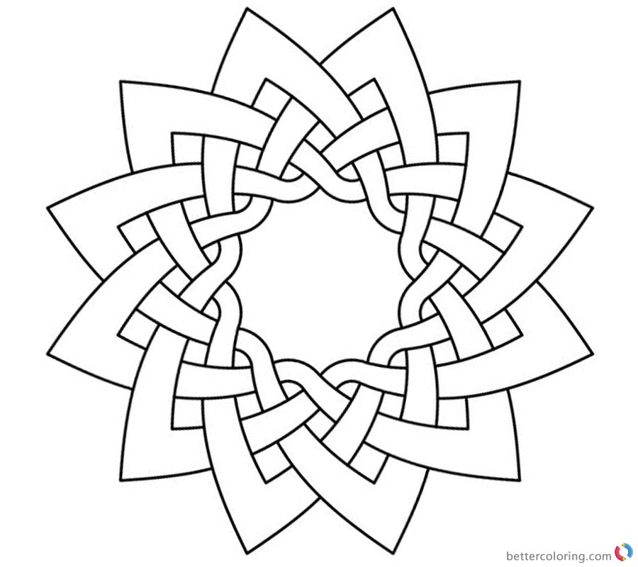 Celtic Knot Coloring Pages Work Dodeca printable for free