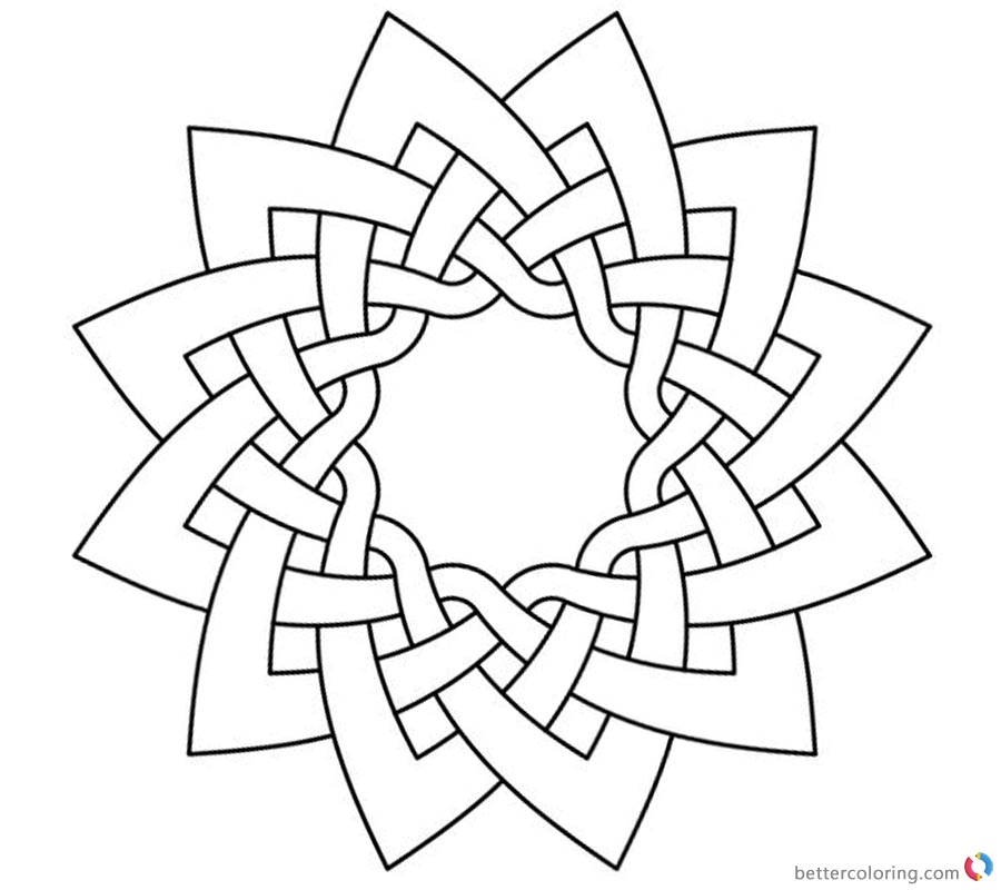 Download Celtic Knot Coloring Pages Work Dodeca - Free Printable ...