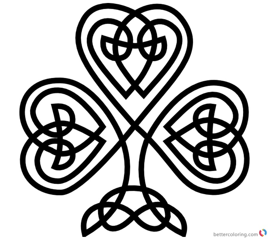 celtic-knot-coloring-pags-shamrock-pattern-free-printable-coloring-pages