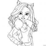 Clawdeen Wolf from Monster High Coloring Pages