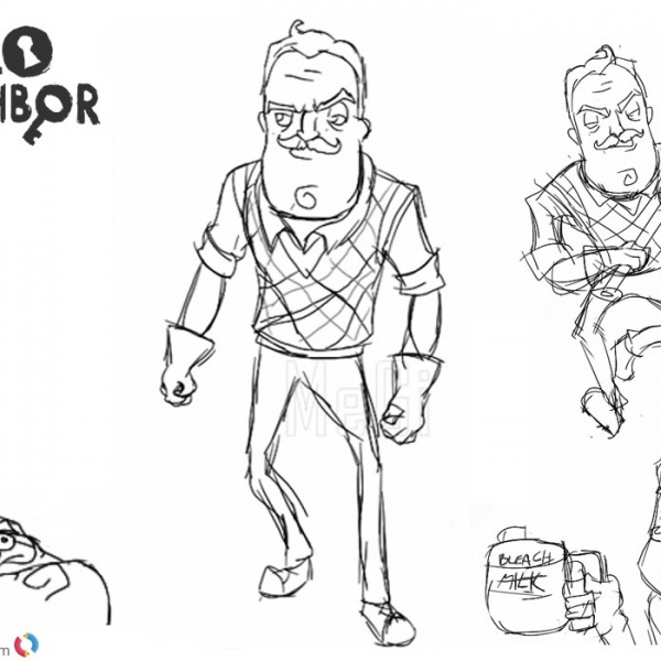 Hello Neighbor Coloring Pages For Kids Coloring Pages