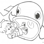 Coloring Pages of Jonah And The Whale Black and White