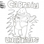 Cute Captain Underpants Coloring Pages