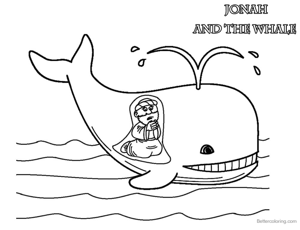 Cute Coloring Pages Of Jonah And The Whale Free Printable Coloring Pages