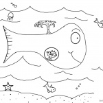 Cute Jonah And The Whale Coloring Pages