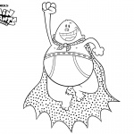 Flying Captain Underpants Coloring Pages