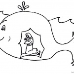 Funny Jonah And The Whale Coloring Pages