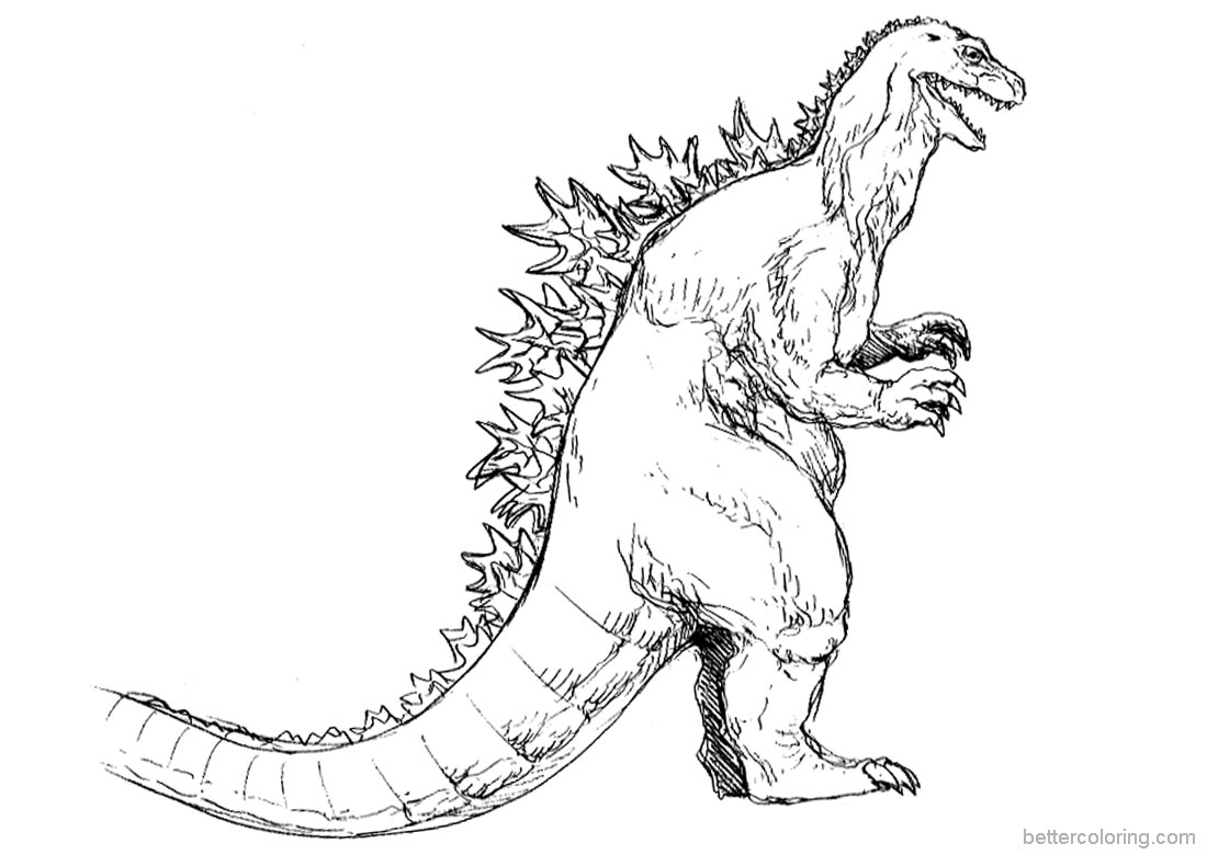Godzilla Coloring Pages - Free Printable Coloring Pages