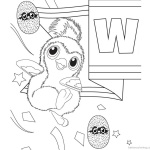 Hatchimal Coloring Pages Cute Penguala Clipart