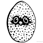 Hatchimals CollEggtibles Coloring Pages with Eyes