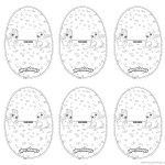 Hatchimals Coloring Pages Six Name Cards